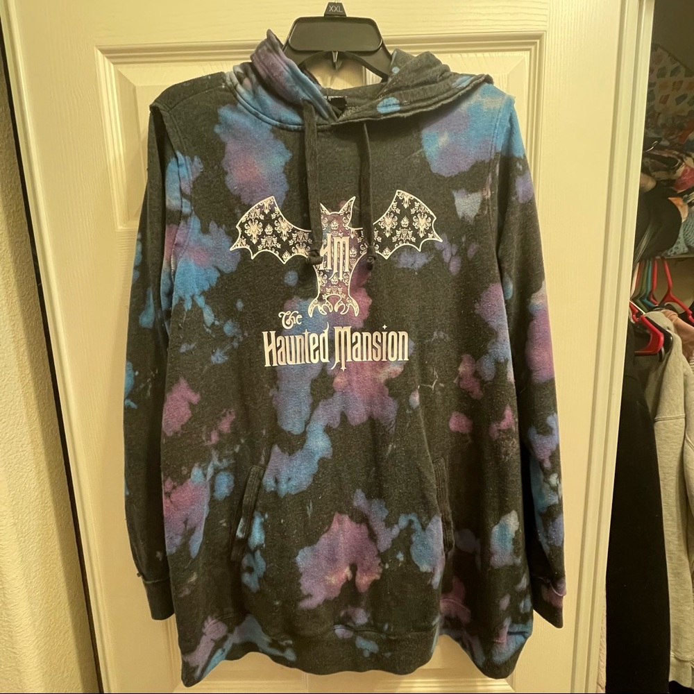 Torrid Haunted Mansion Tie Dye Tunic Hoodie